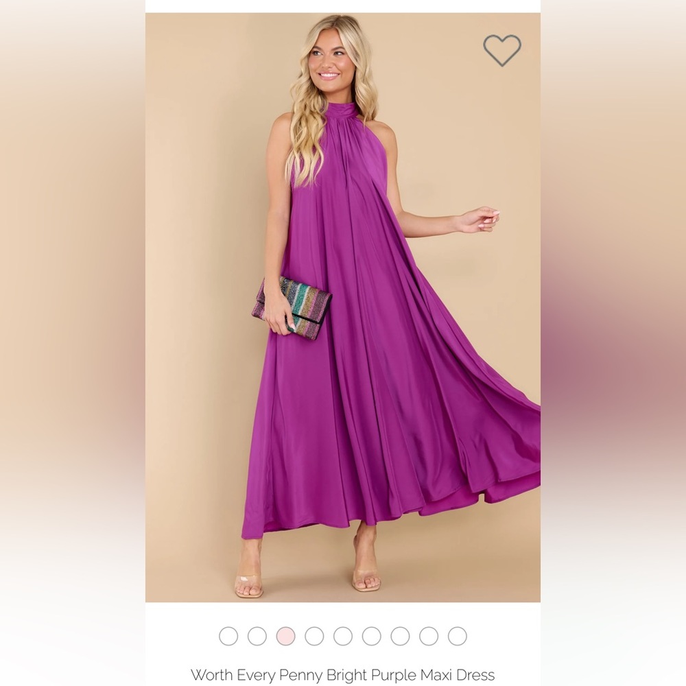 Brand new forms maxi dress (size medium) (color fuchsia)